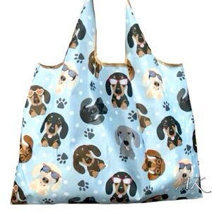Dachshund Reusable Shopping Tote Bags 🐾 Doxie Wiener